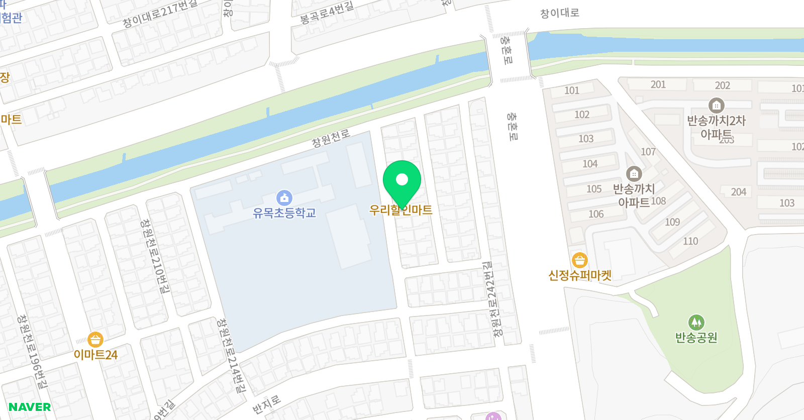 삼성영어셀레나 창원반지교습소 위치