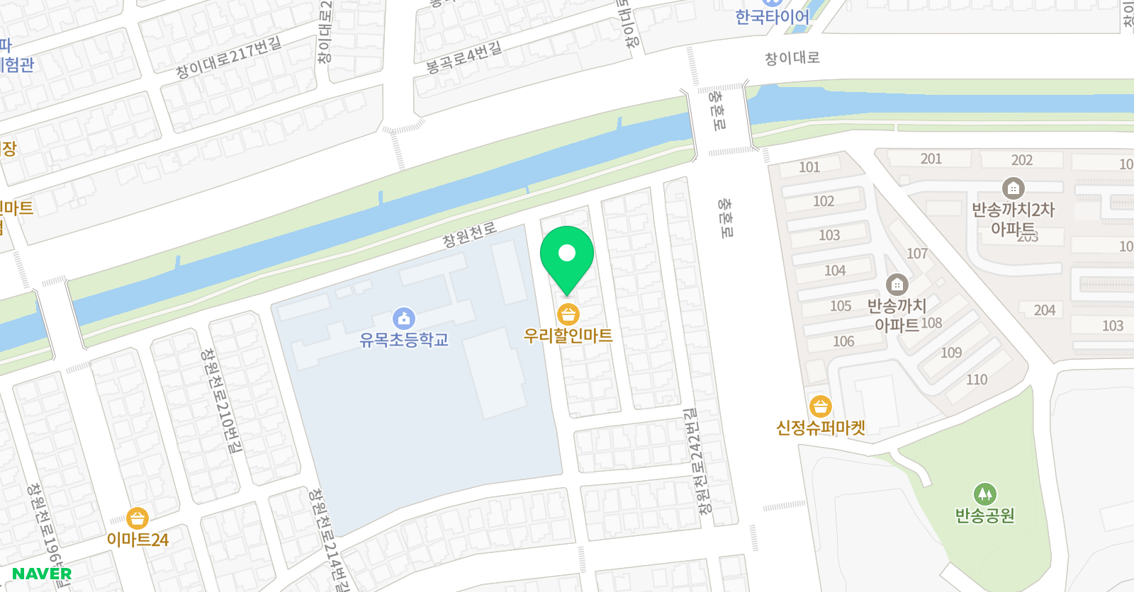 통문장 영어반 지유목교실 위치
