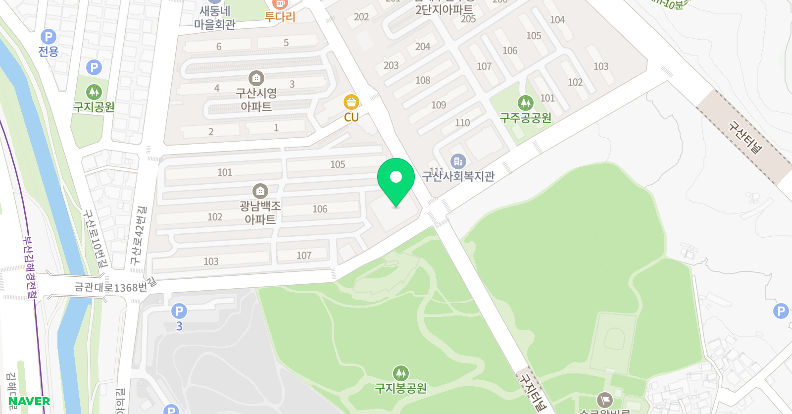 동심 미술보습학원 위치