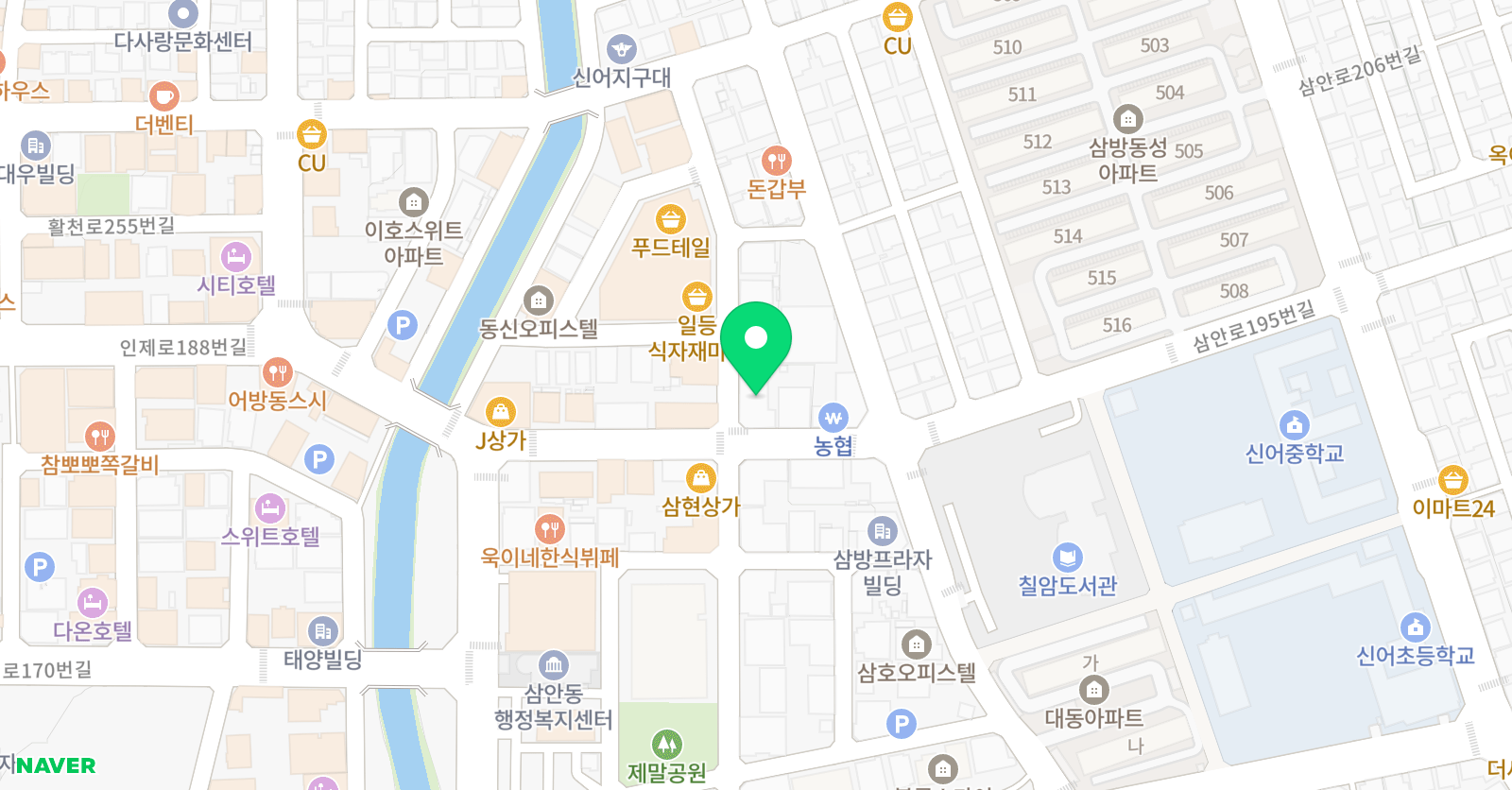 캘런 어학원 위치