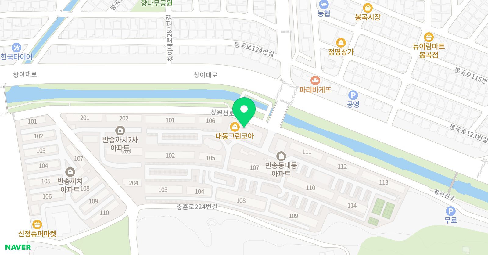 쎈 수학러닝센터 반지 학원 위치
