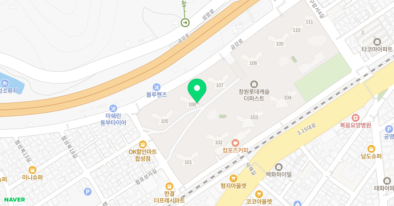기탄사고력교실 창원 롯데캐슬점 위치
