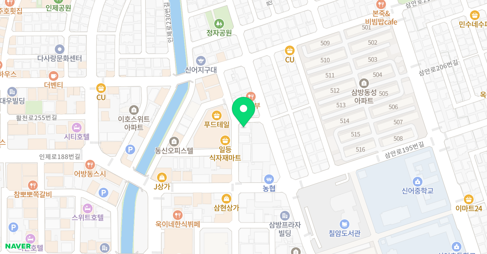 뉴스완 무용학원 위치