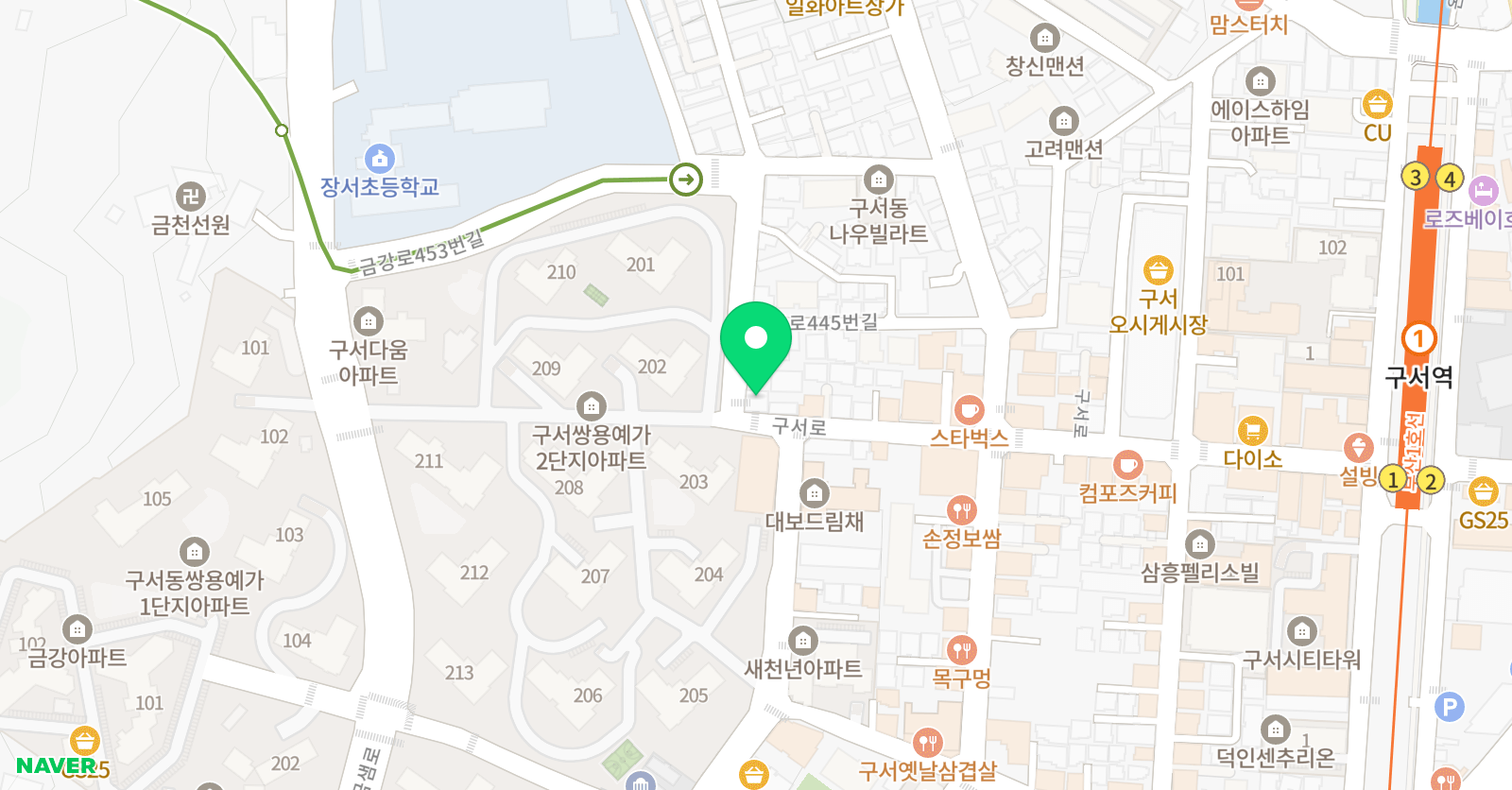영렘브란트 부산구서교육센터 위치