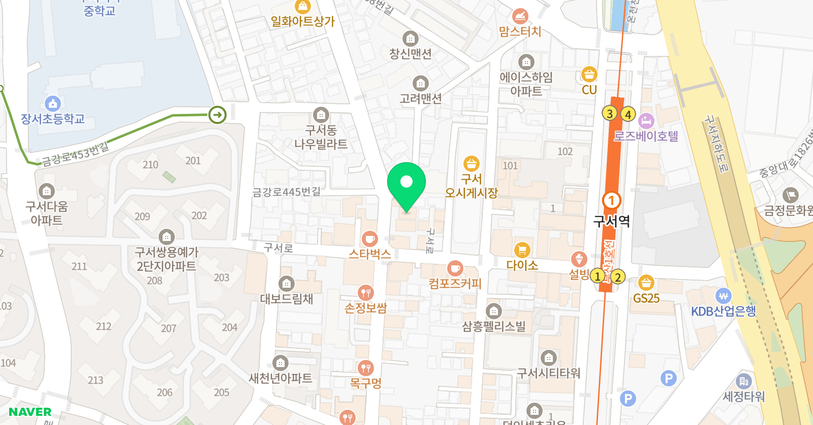 하이수학학원 위치