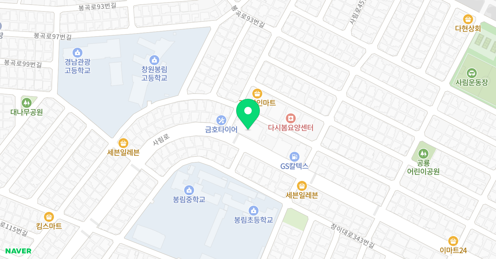 스마트 해법수학 창원봉림점 위치