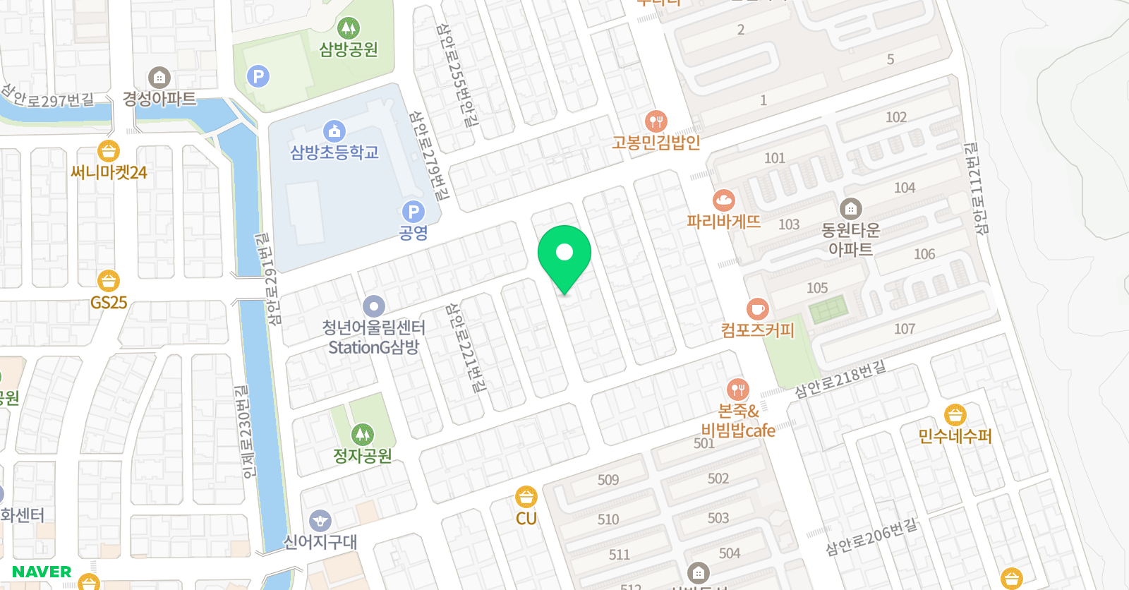 일지 학원 위치