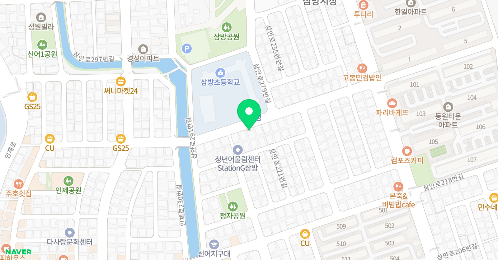 다솔 미술학원 위치