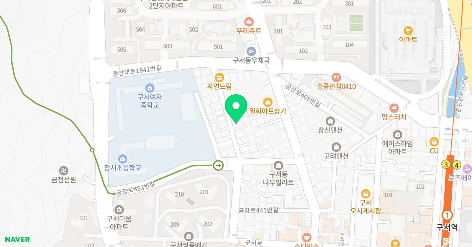 금정구 U12 위치