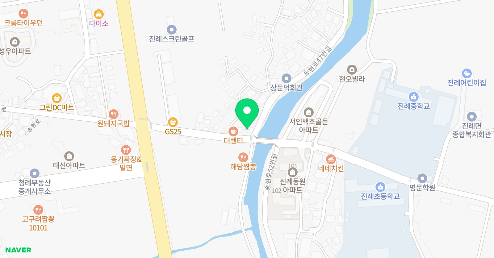 지앤비 어학원 진례캠퍼스 위치