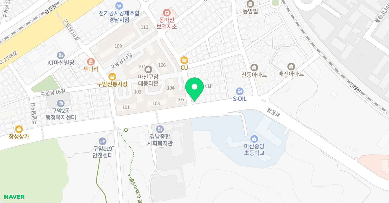 빨간펜수학의달인 수학교습소 구암 위치