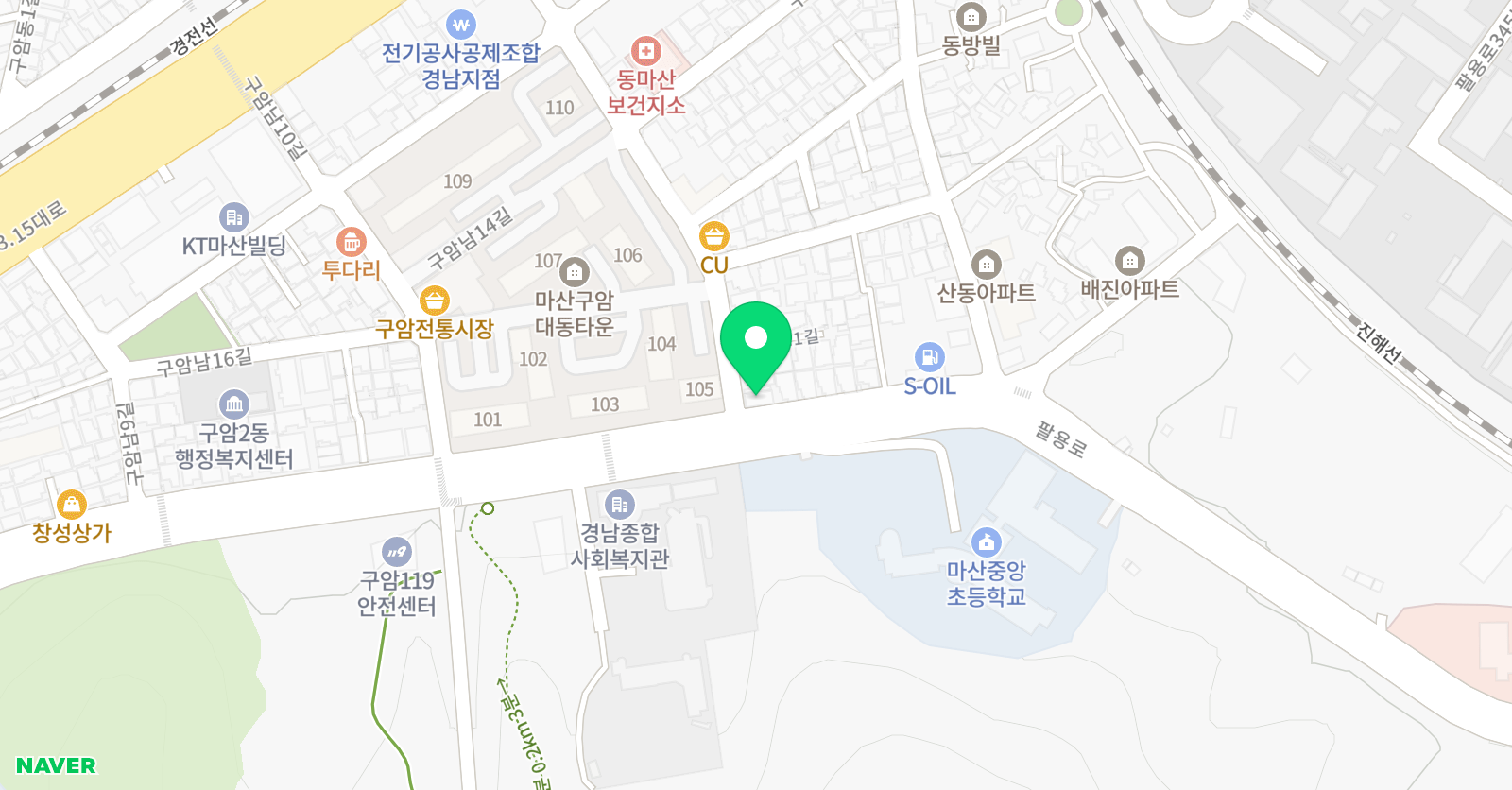 천재 수학영어학원 위치