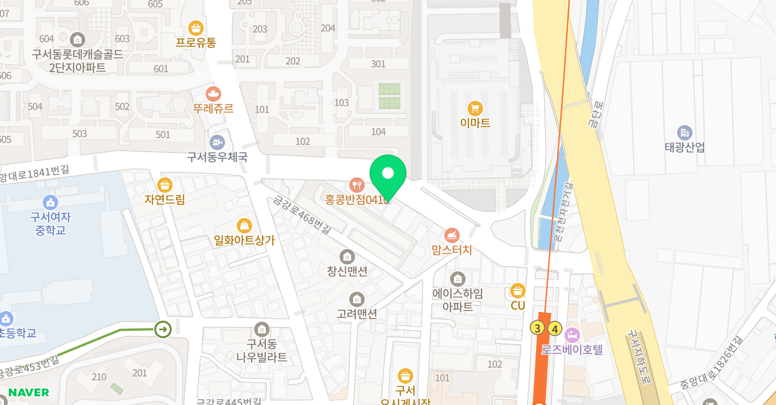 일석 학원 위치