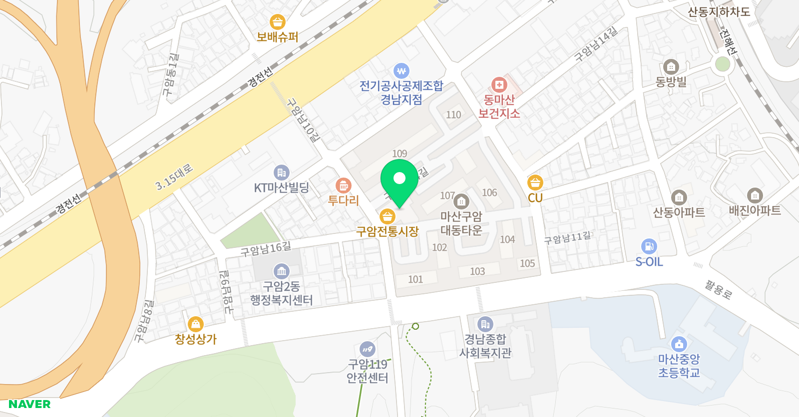윤선생IGSE 아카데미 구암 학원 위치