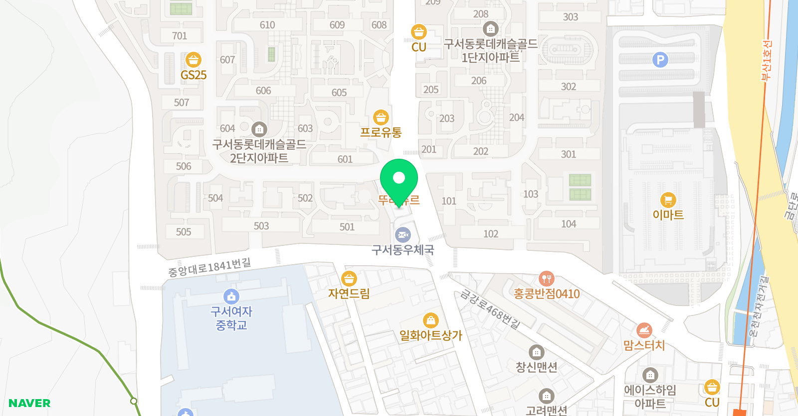 시매쓰 금정센터 위치