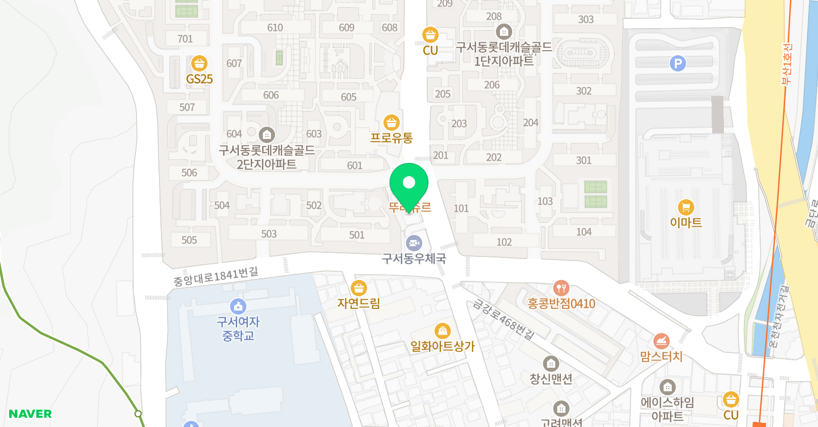 세진수학전문학원 위치
