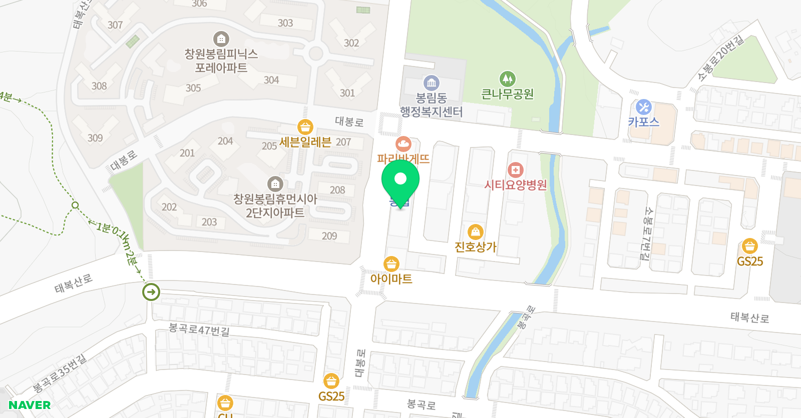 포레스트 음악학원 위치