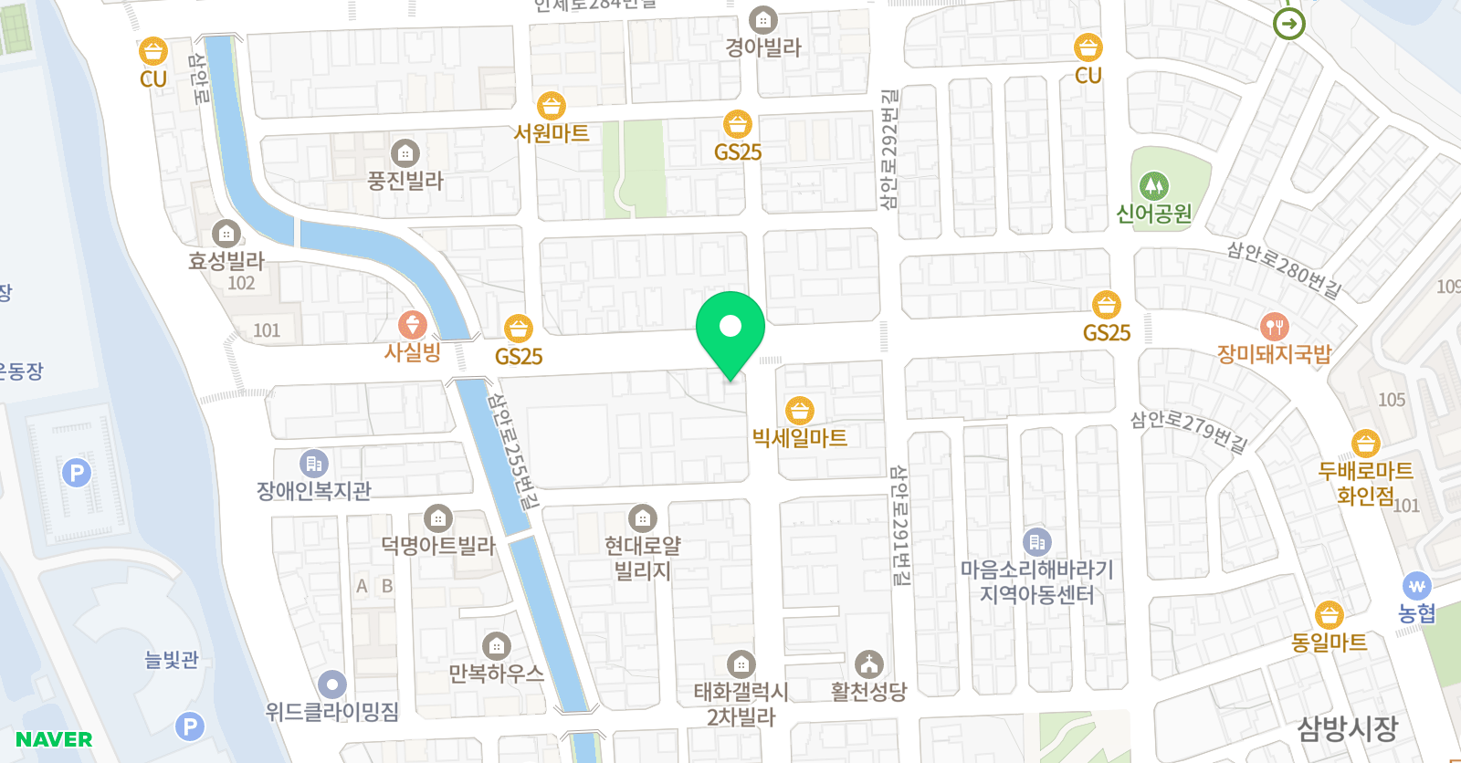 JY정의 GYM 위치