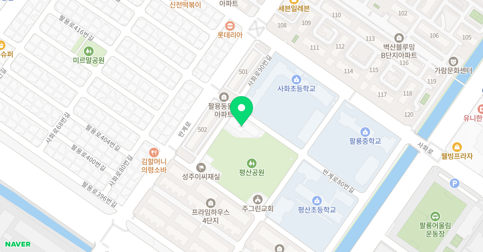 시매쓰 창원팔용센터 위치