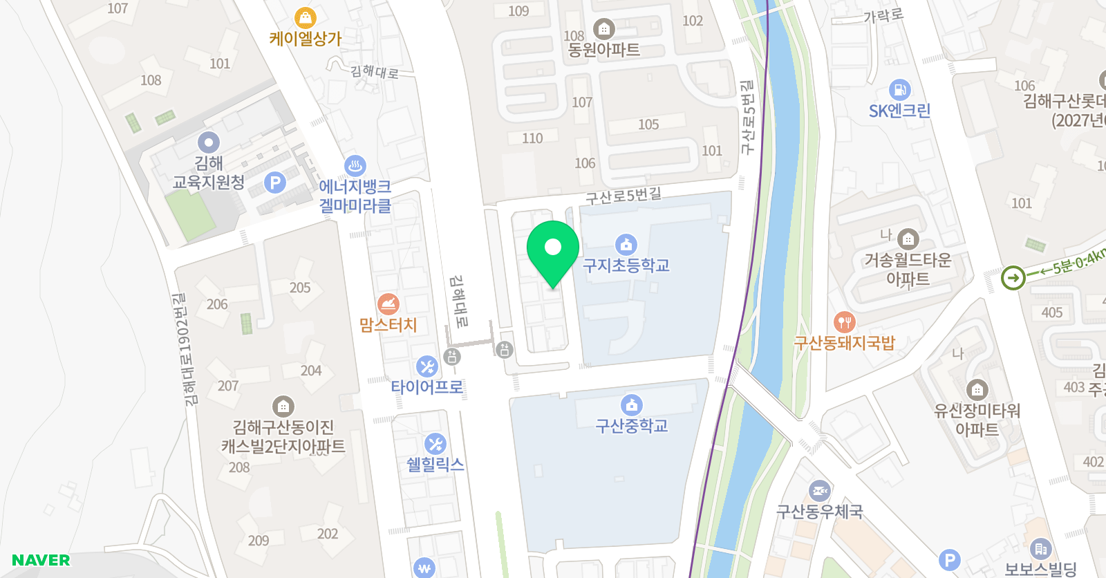 구산 솔루션 수학 위치