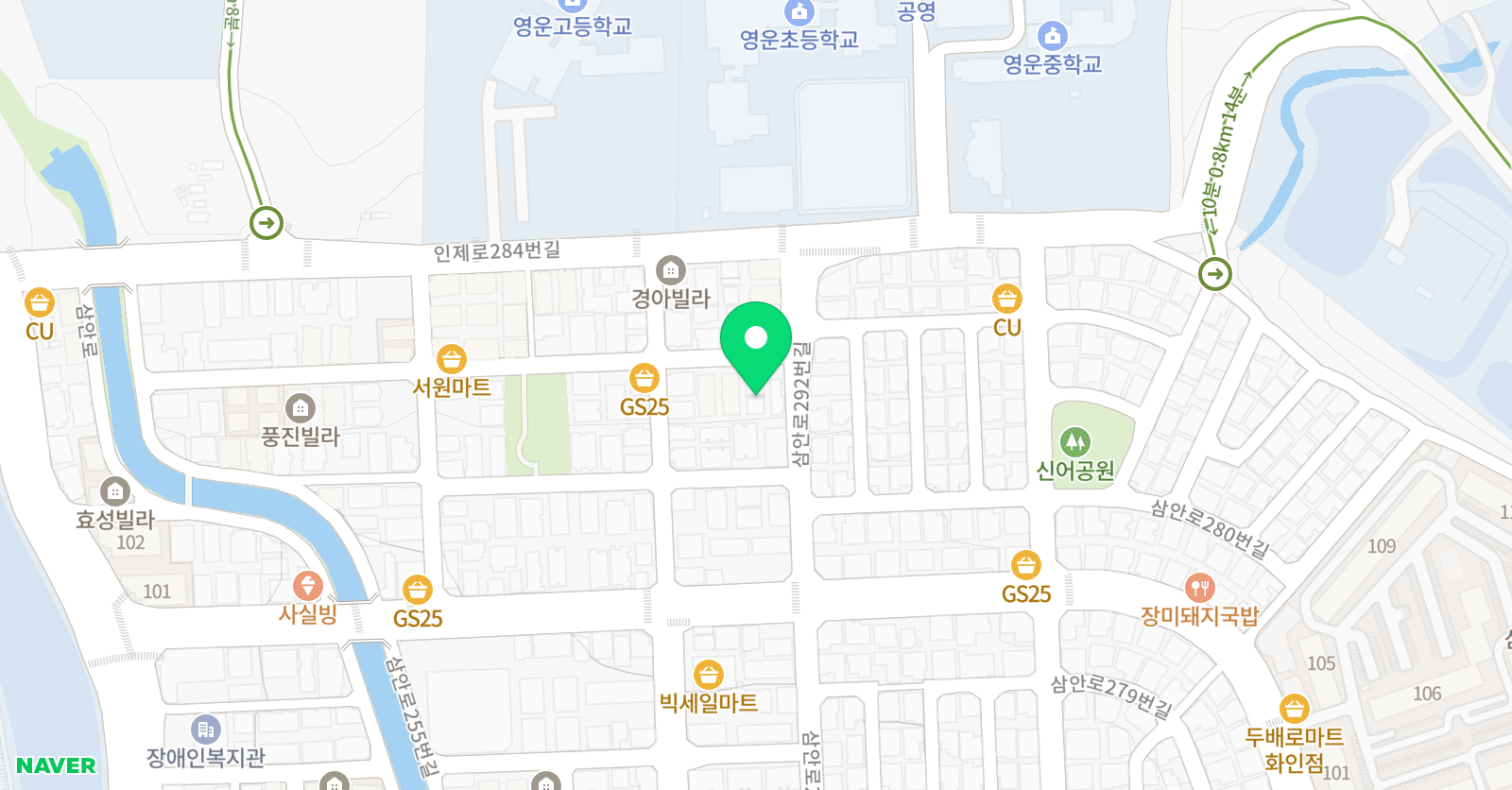 베스트 영어 위치