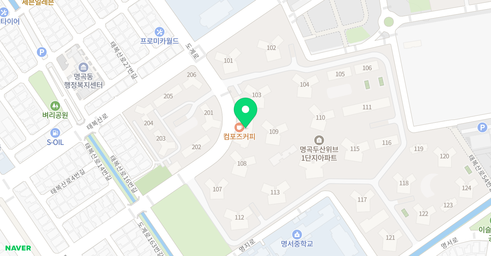 상티화실 창원점 위치