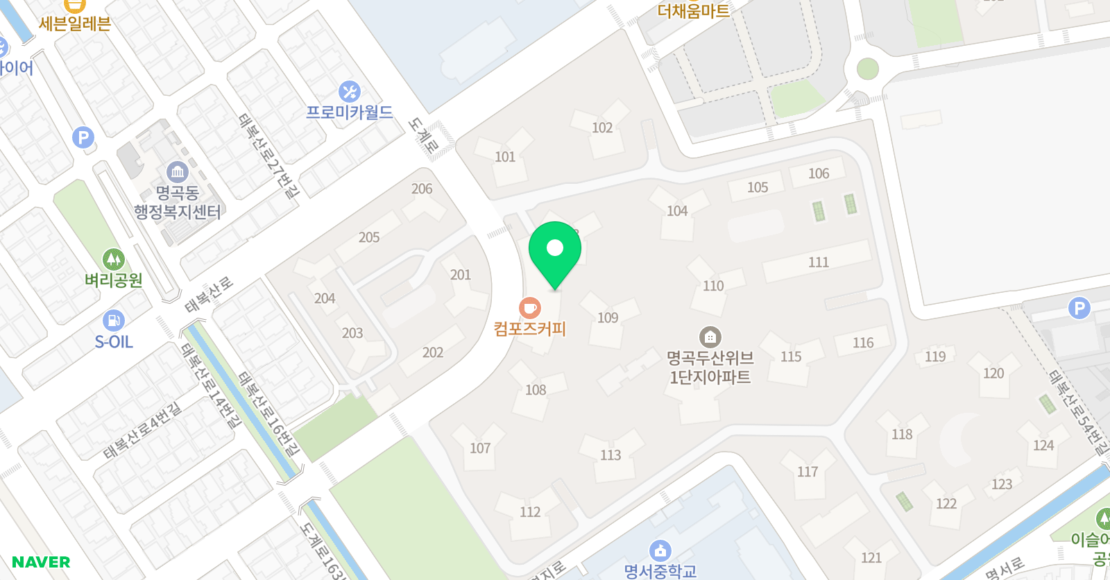수재이 수학교습소 위치