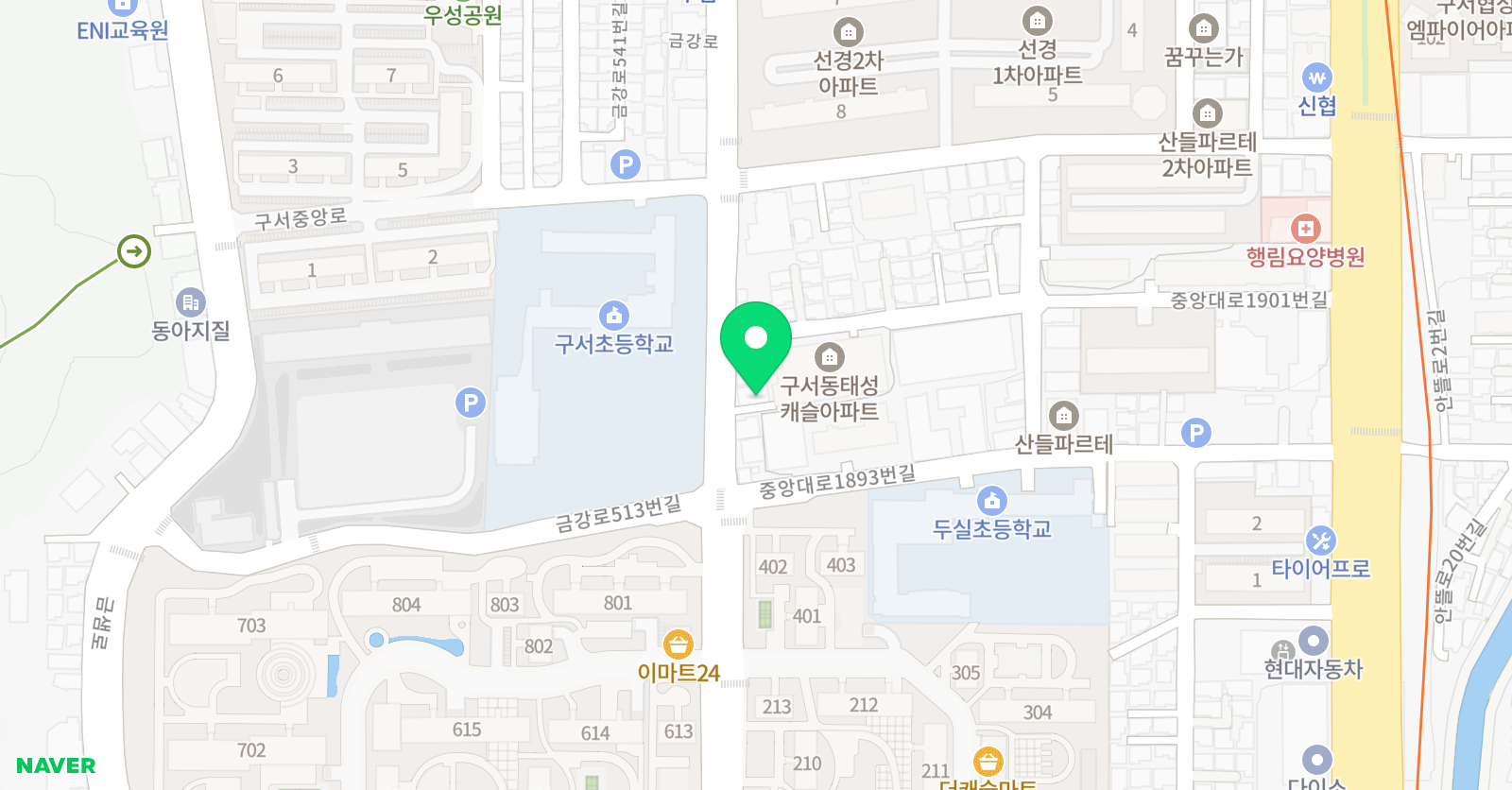 티케어 학원 위치