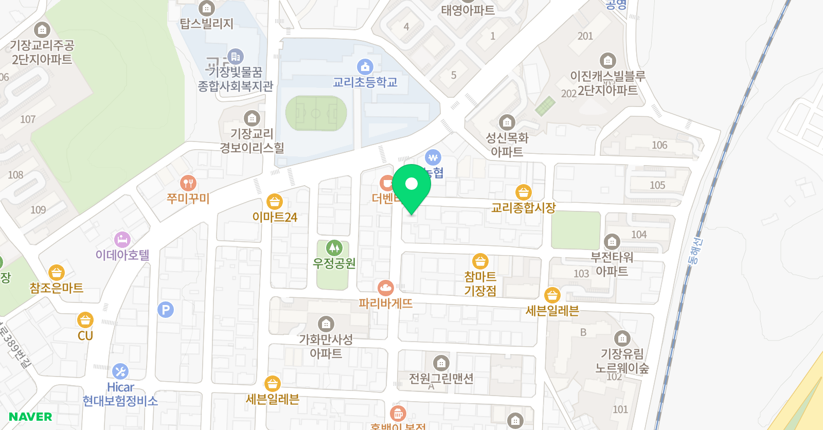 어린 음악대 교리원 위치