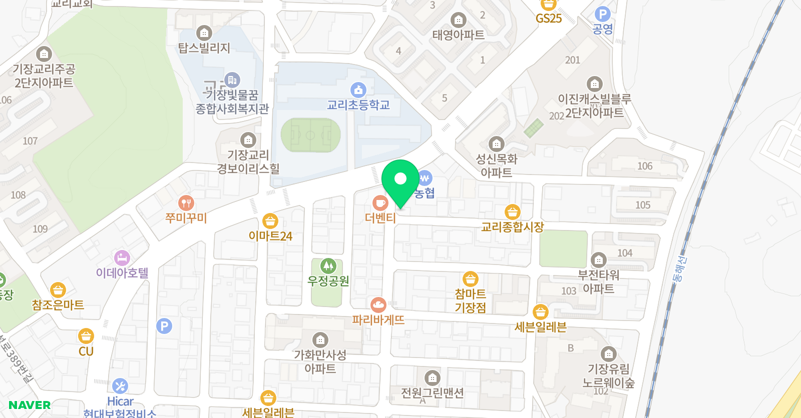 점프윙스 줄넘기클럽 기장점 위치