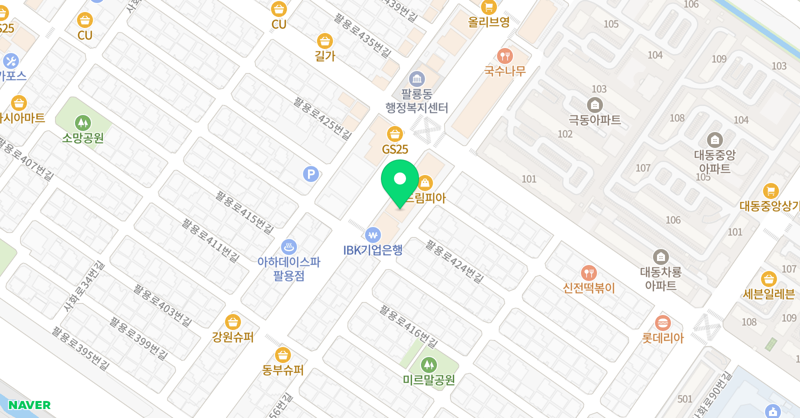 이경희예지 교 미술음악학원 위치