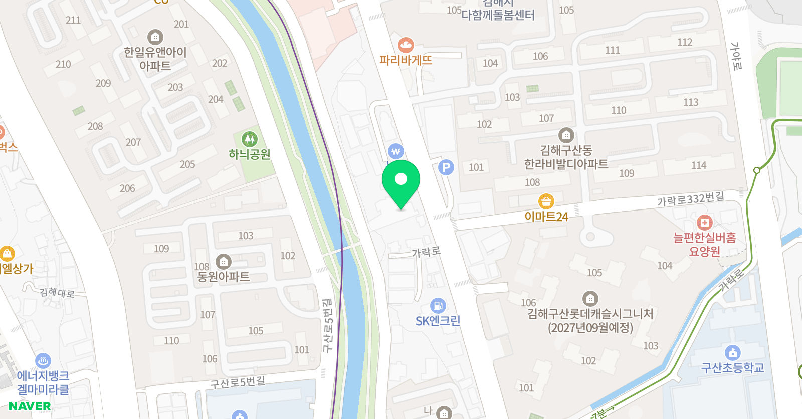 동산예다 원리더스쿨 위치