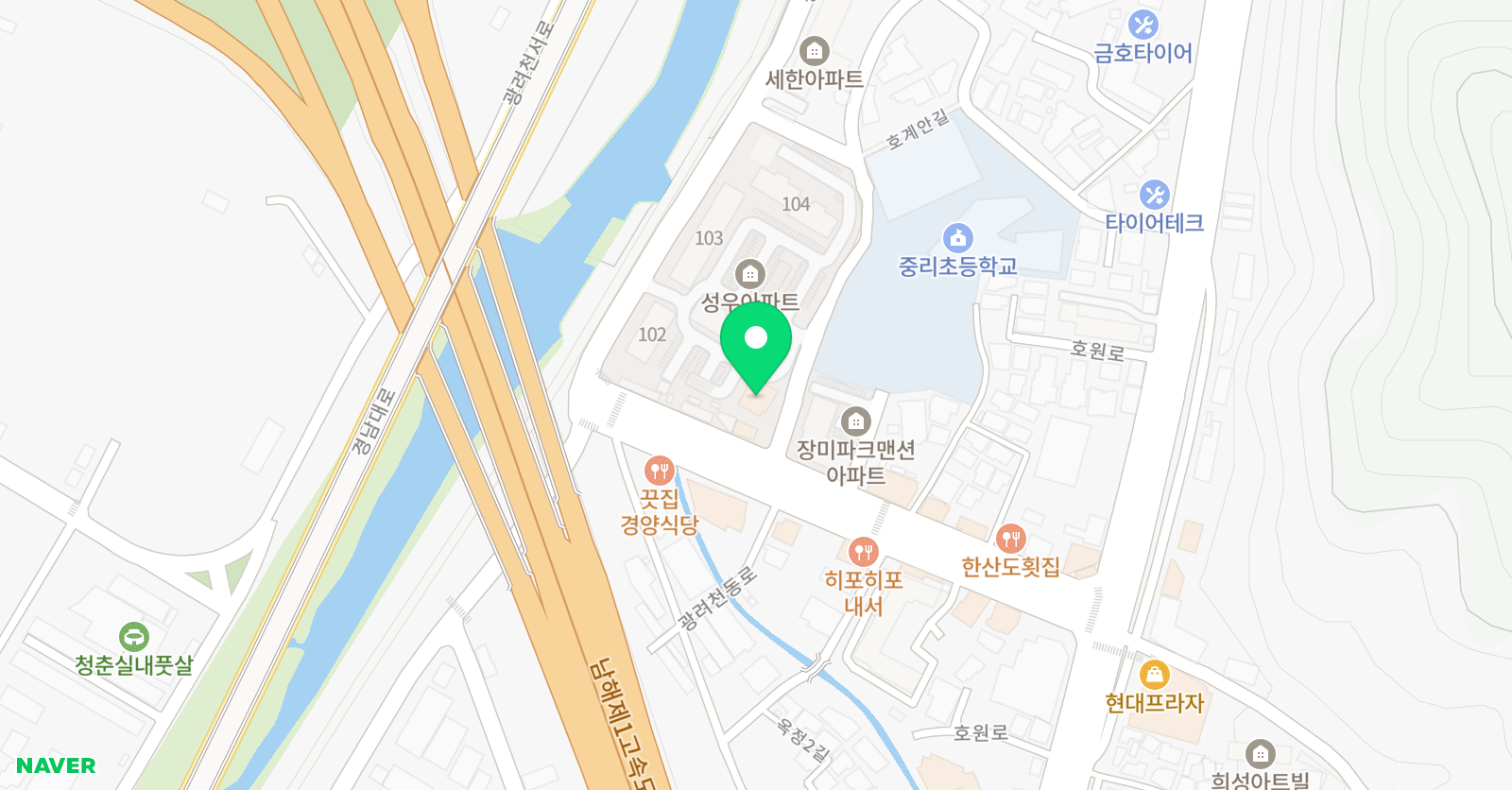 시온음악해법천재교육 학원 위치