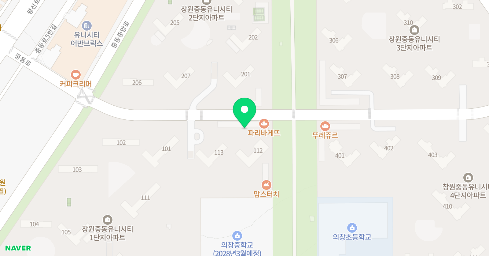 스마트해법수학 유니시티 학원 위치