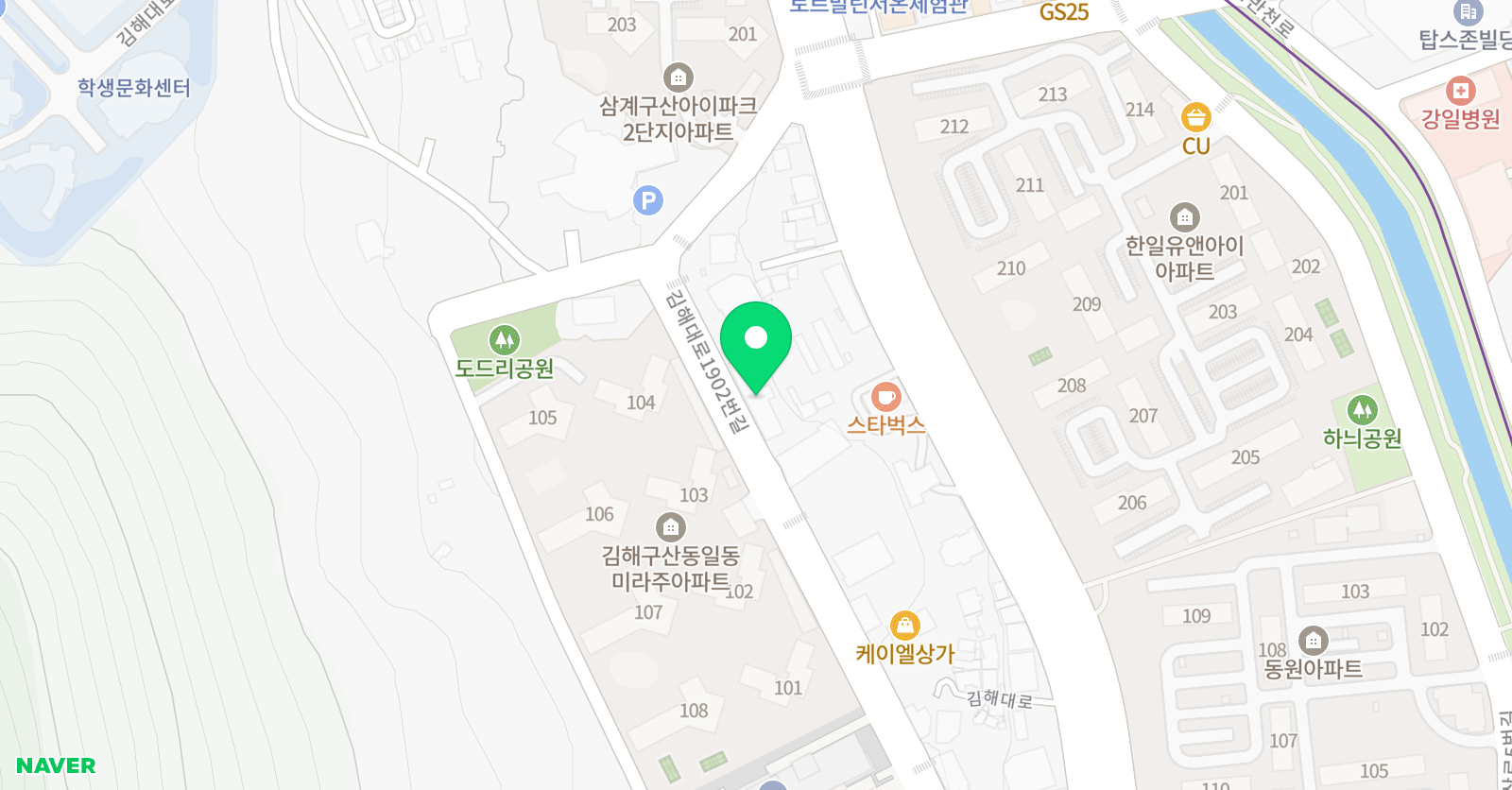노블스위밍랩 김해점 위치