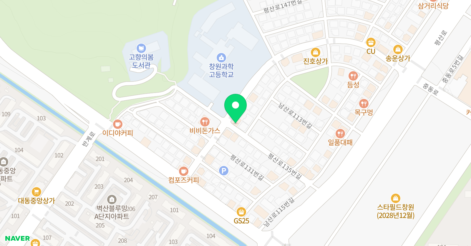 징검다리 체육교실 위치
