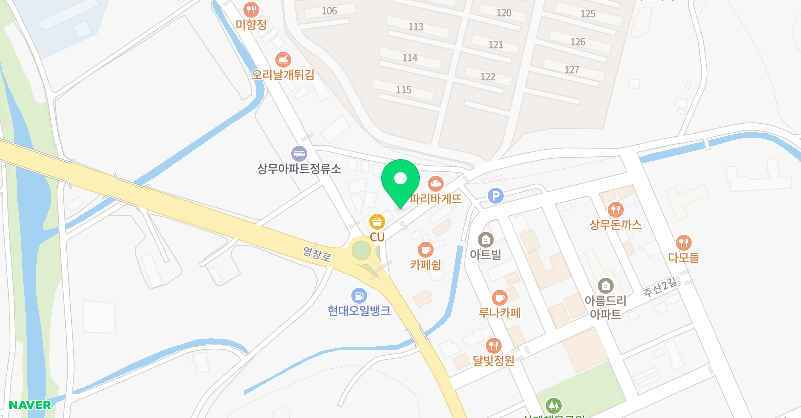 뮤엠영어 학원 삼계점 위치