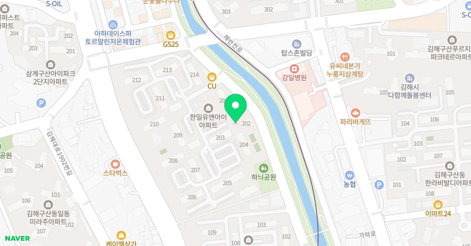 땡큐 미술학원 위치