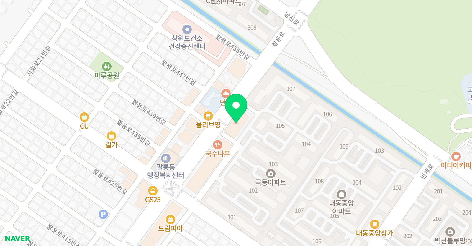 한우리 독서토론논술 창원팔용독서문화원 위치