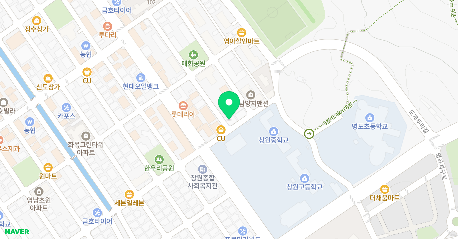 드림하이 학원 위치