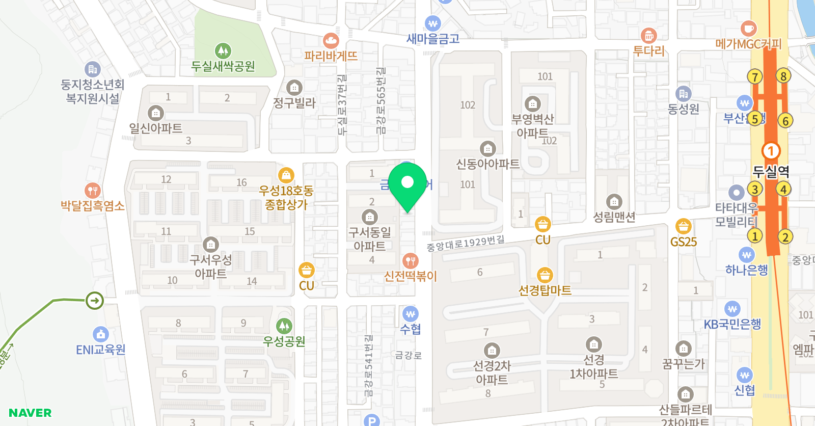 S&J 수학 교습소 위치