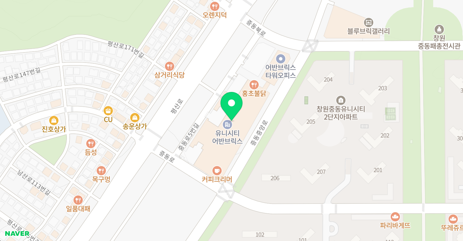 정음 국어학원 위치