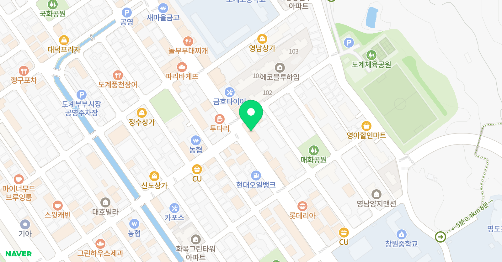 초이스 영어학원 위치