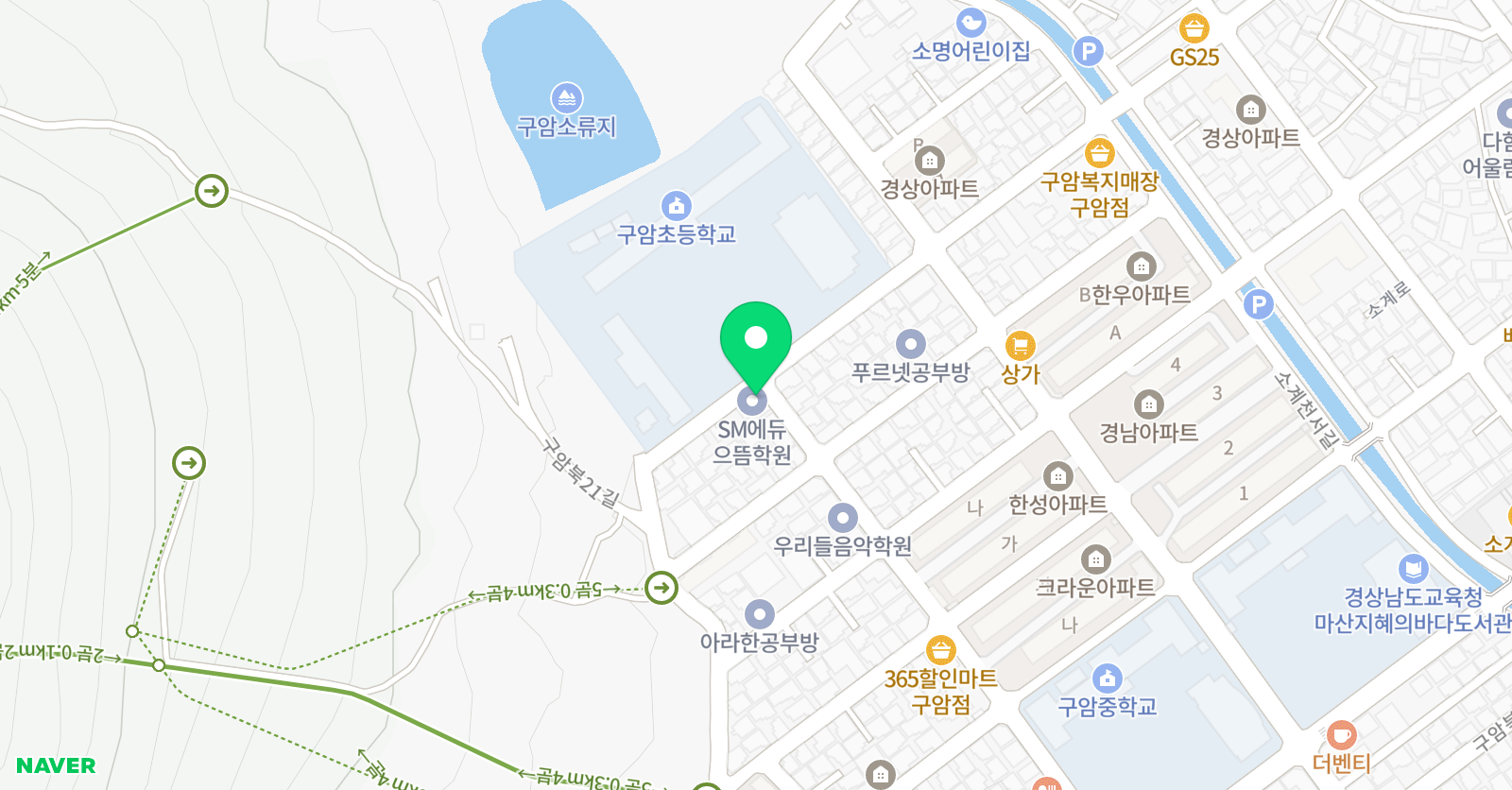 SM에듀 으뜸학원 위치