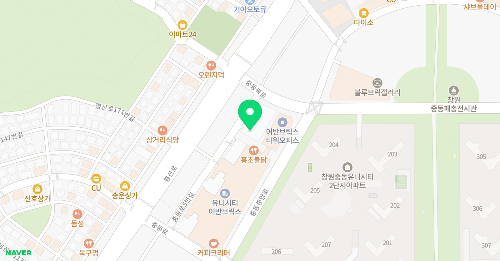 더엠 수학 학원 위치