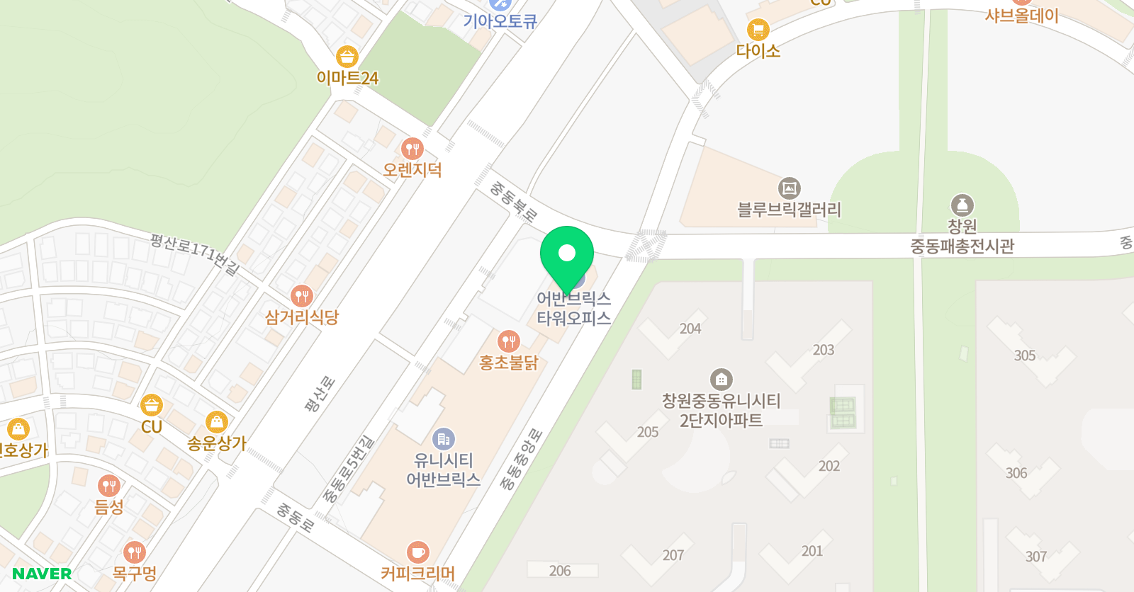 생각의힘수학교습소 위치