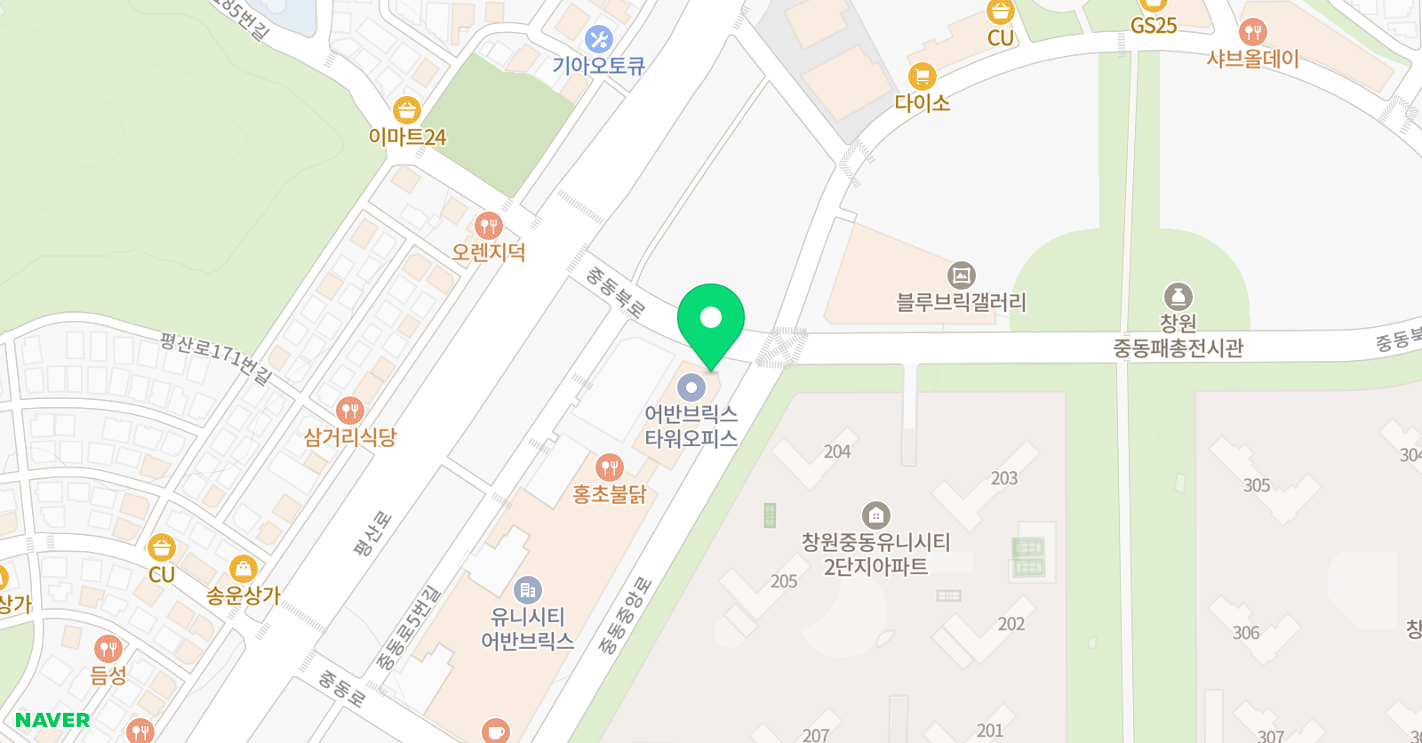 원탑 영어 위치