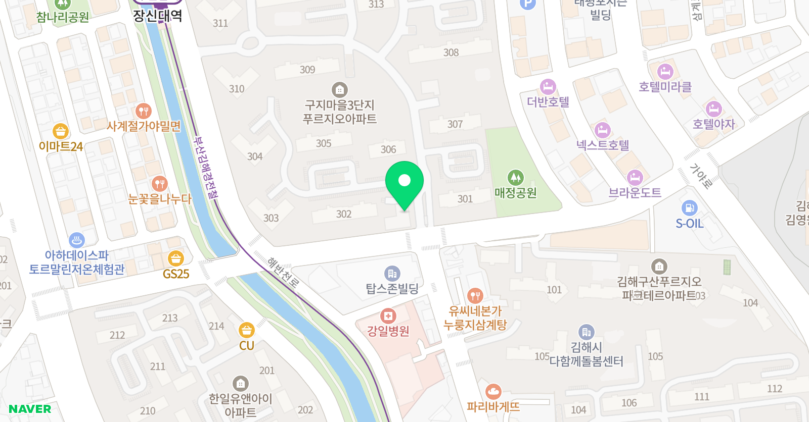 챔프 태권도 위치