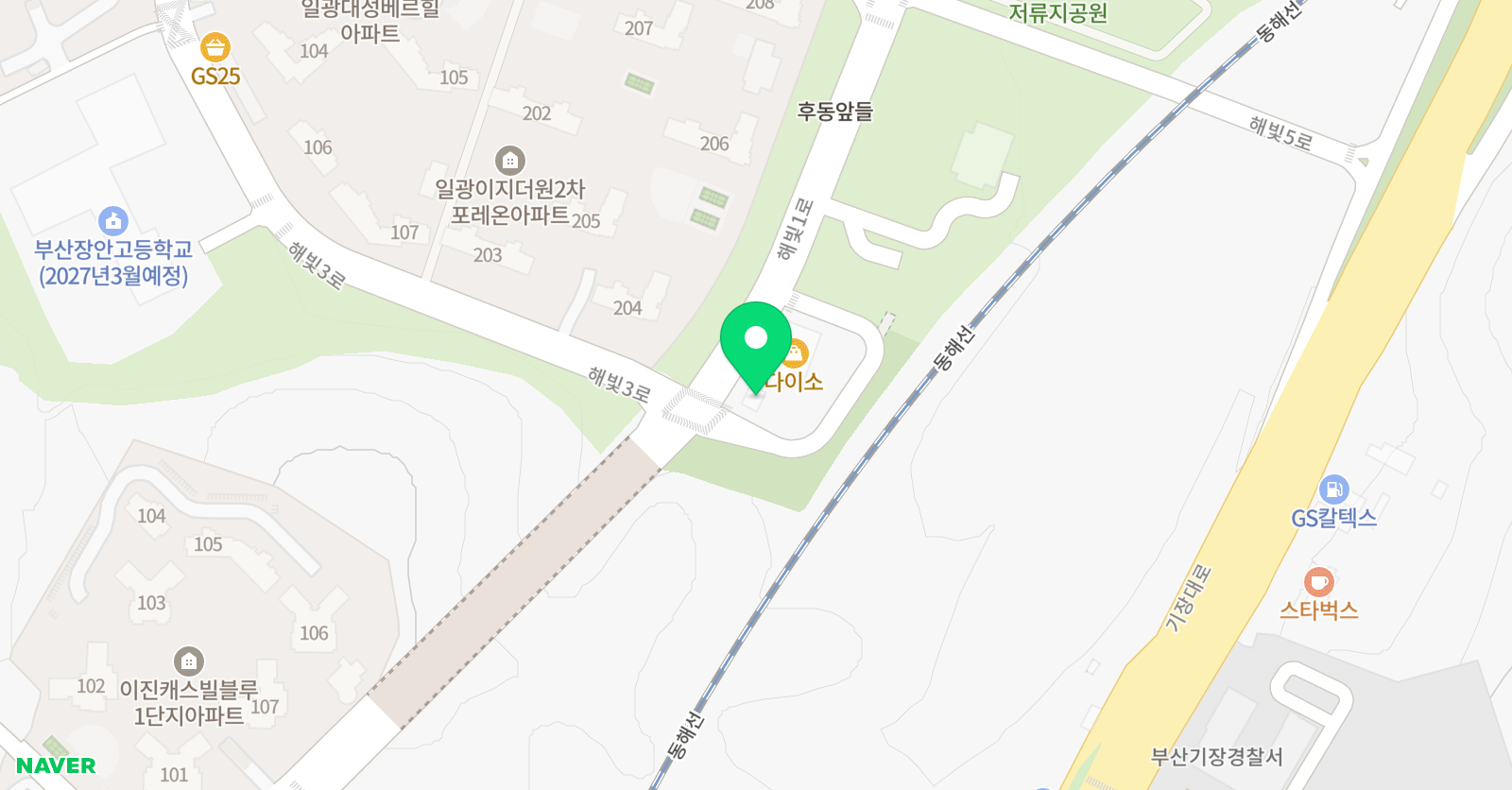 덕스 어학원 부산기장캠퍼스 위치