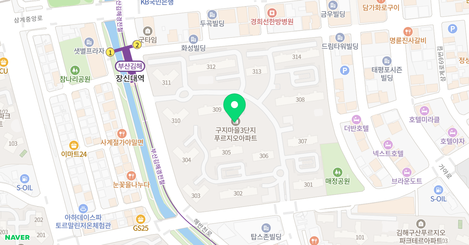 솔루니 삼계푸르지오 홈스쿨 위치
